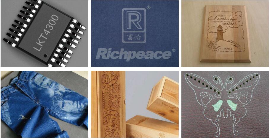 Richpeace - Mașină de marcat cu laser CO2 dinamic cu trei axe