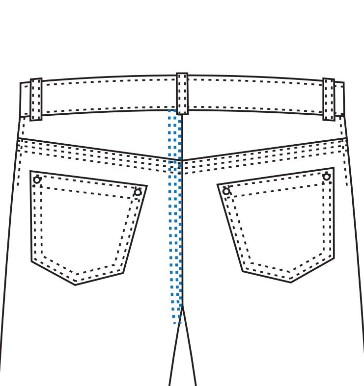 D-FA 320-P ROBOTECH - Mașină de surfilat în două straturi și/sau cusături duble, cum ar fi cusătura de șliț, cusătura spate, cusătura interiorului și cusătura laterală pentru blugi, pantaloni casual în general, haine de lucru, jachete din denim, cu 3 ace