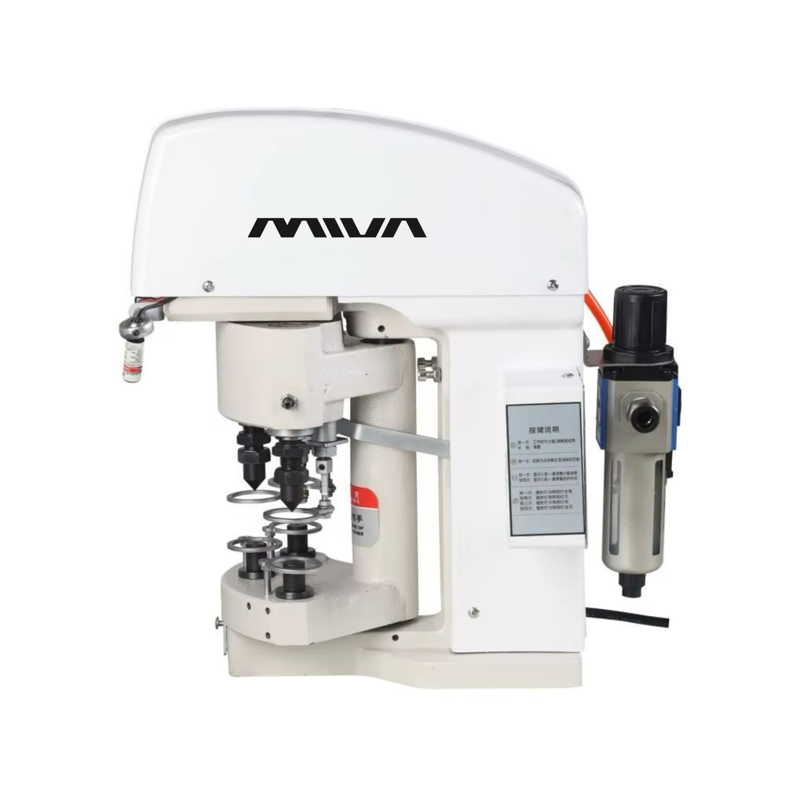 MS-3808 MIVA - Mașină de cusut pneumatică pentru nasturi cu trei capetele