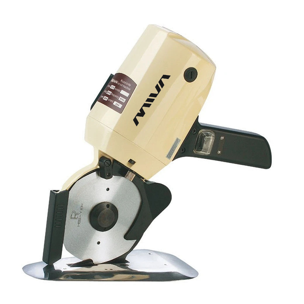MS-110 MIVA - Mașină de tăiat textile, cuțit rotund, lubrifiere concentrată, secțiune de tăiere îngrijită și tăiere, șlefuire automată