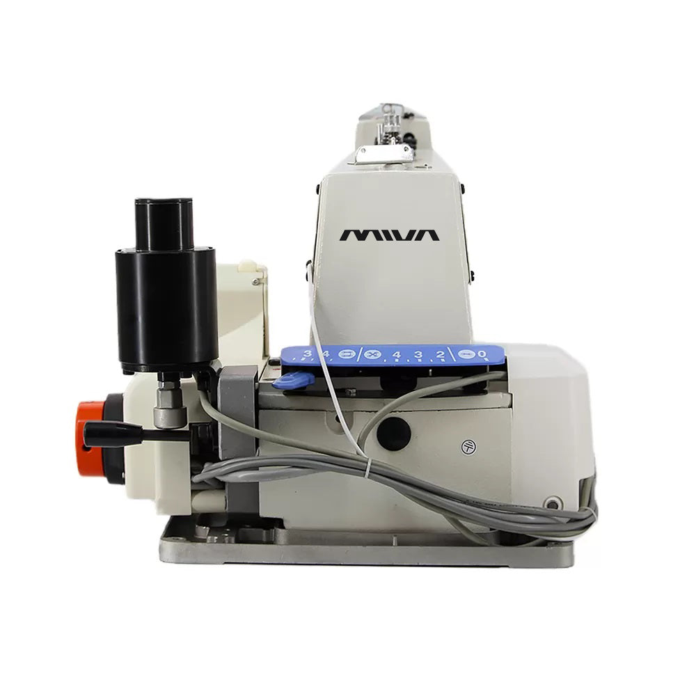 MS-1377D MIVA - Mașină de cusut electronică Industrială pentru nasturi, cu 1 ac și 1 fir cu punct de siguranță, tăietor automat de fire