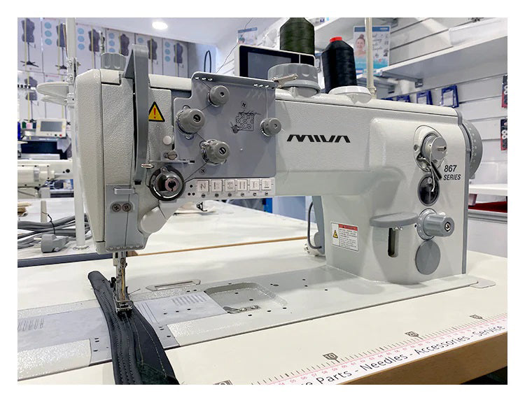 MS-867-121132K MIVA - Industrial Sewing Machine, Linear, Flat, Triple Feed, Programmable Electronics