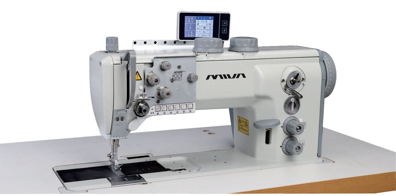 MS-867-121132K MIVA - Industrial Sewing Machine, Linear, Flat, Triple Feed, Programmable Electronics