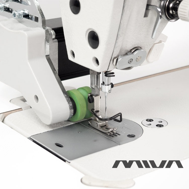 MS-9085-D4 MIVA - Mașină de cusut Industrială, plană, cusătură liniară, 1 ac, cu funcții automate, braț lung de 800 mm