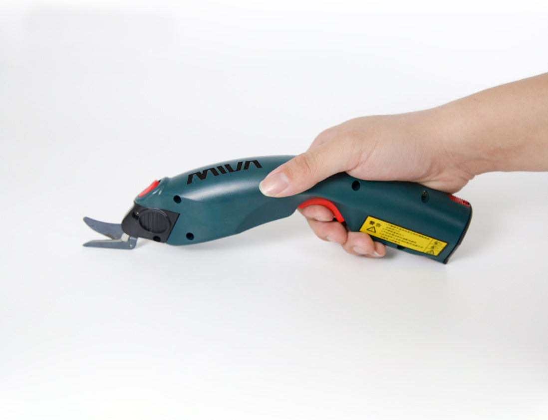 MS-C1 MIVA - Mini mașină de tăiat pentru Industria confecțiilor, cuțit rotund, reîncărcabilă, tip foarfecă, fără fir, portabilă, ascuțire automată intensă