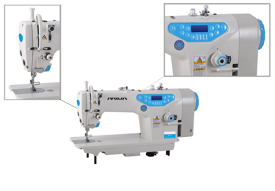 MS-A5 MIVA  - Mașină de cusut Industrială, liniară, plană, 1 ac, cu funcții automate