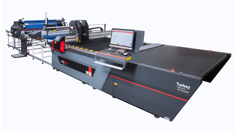 Seria de mașini de croit automate DC 70/80/90 SERKON - Mașină de croit automată DENIM