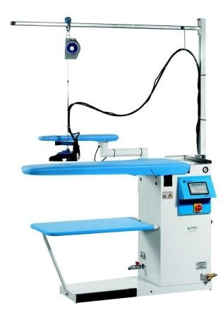 BATTISTELLA ERA - Masă de călcat Industrială, cu formă universală, încălzită și aspirantă cu boiler automat din inox, fier de călcat și pompă